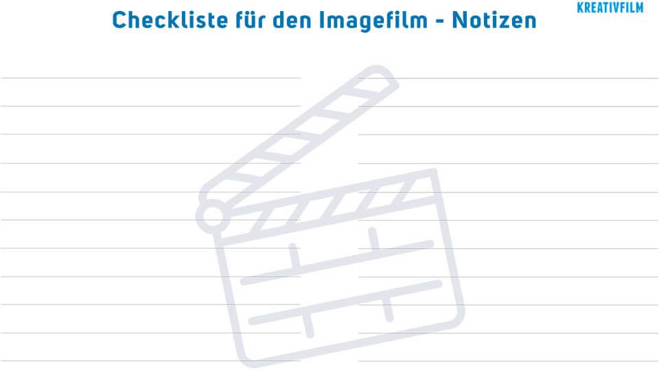 technik checkliste film